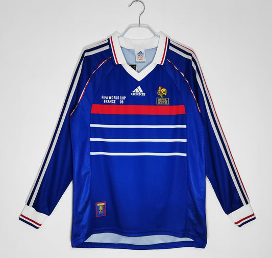 FRANCE Retro L/S Home Jersey WORLD CUP 1998