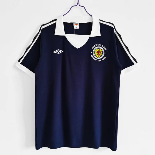 Camiseta retro local de Escocia Copa del Mundo 1978