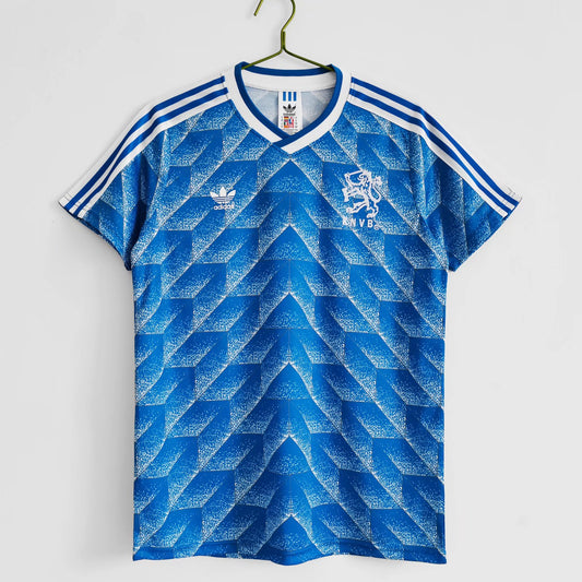 Camiseta retro de visitante de PAÍSES BAJOS 1988