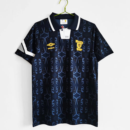 Camiseta retro local de Escocia para la Eurocopa 92