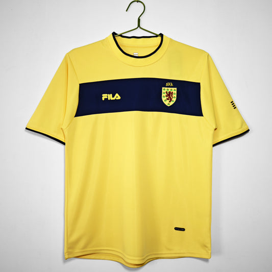 Camiseta retro de visitante de Escocia 2002